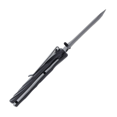 Tac Xtreme Black Jaguar 3.75in Plain Black Modified Clip Point View 4