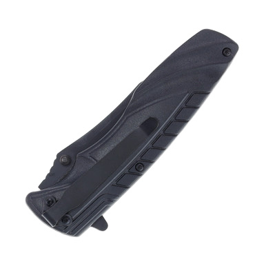 Tac Xtreme Black Jaguar 3.75in Plain Black Modified Clip Point View 8