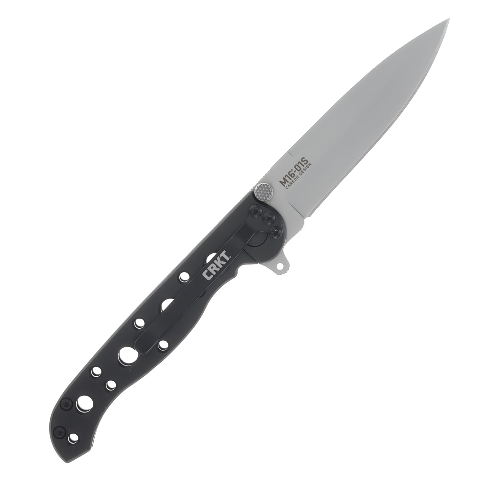 CRKT M16-01S Folding Knife 3.06 Inch Plain Bead Blasted Spear Point CRM1601S View 2