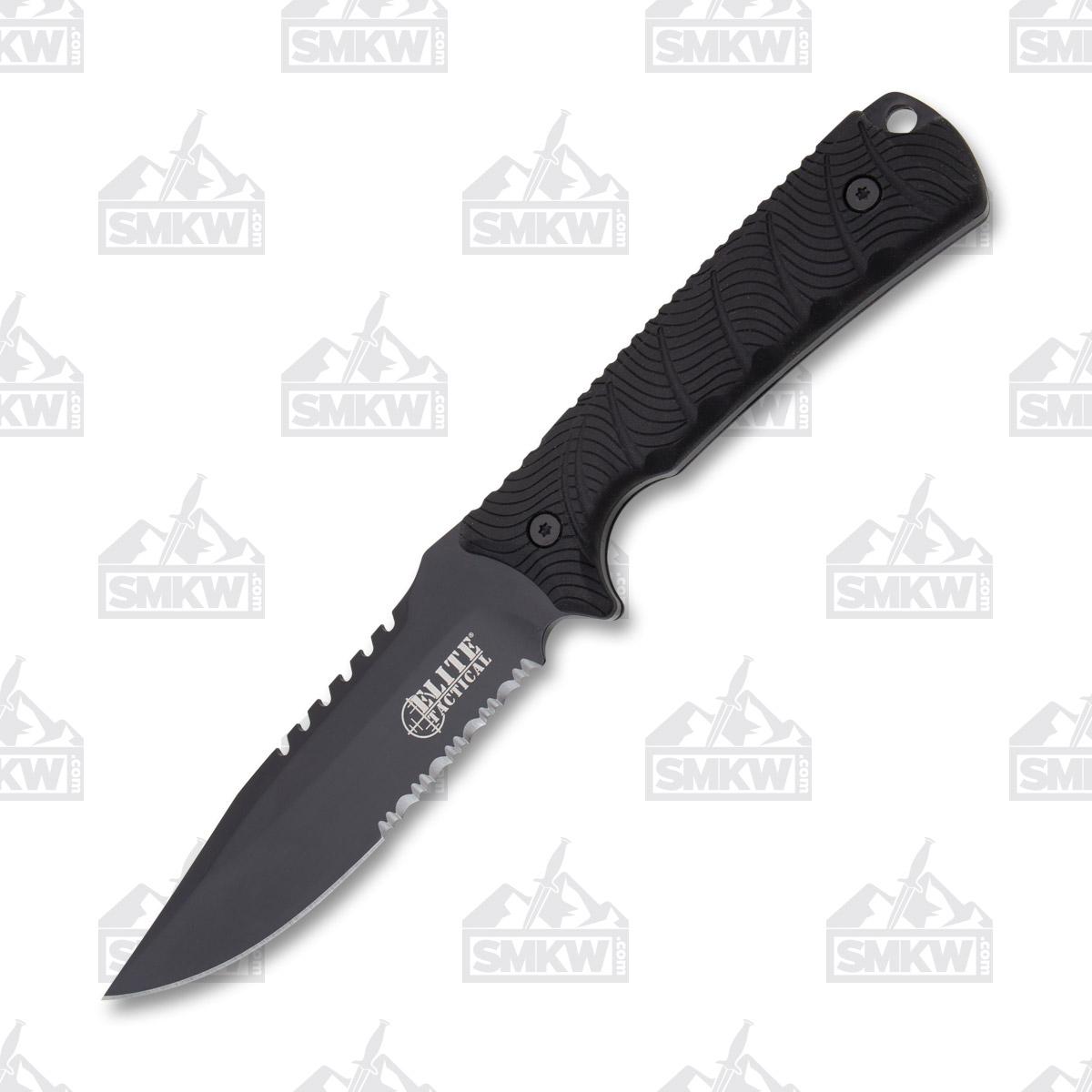 Elite Tactical Backdraft Fixed Blade Knife Serrated MCETFIX005BS View 2