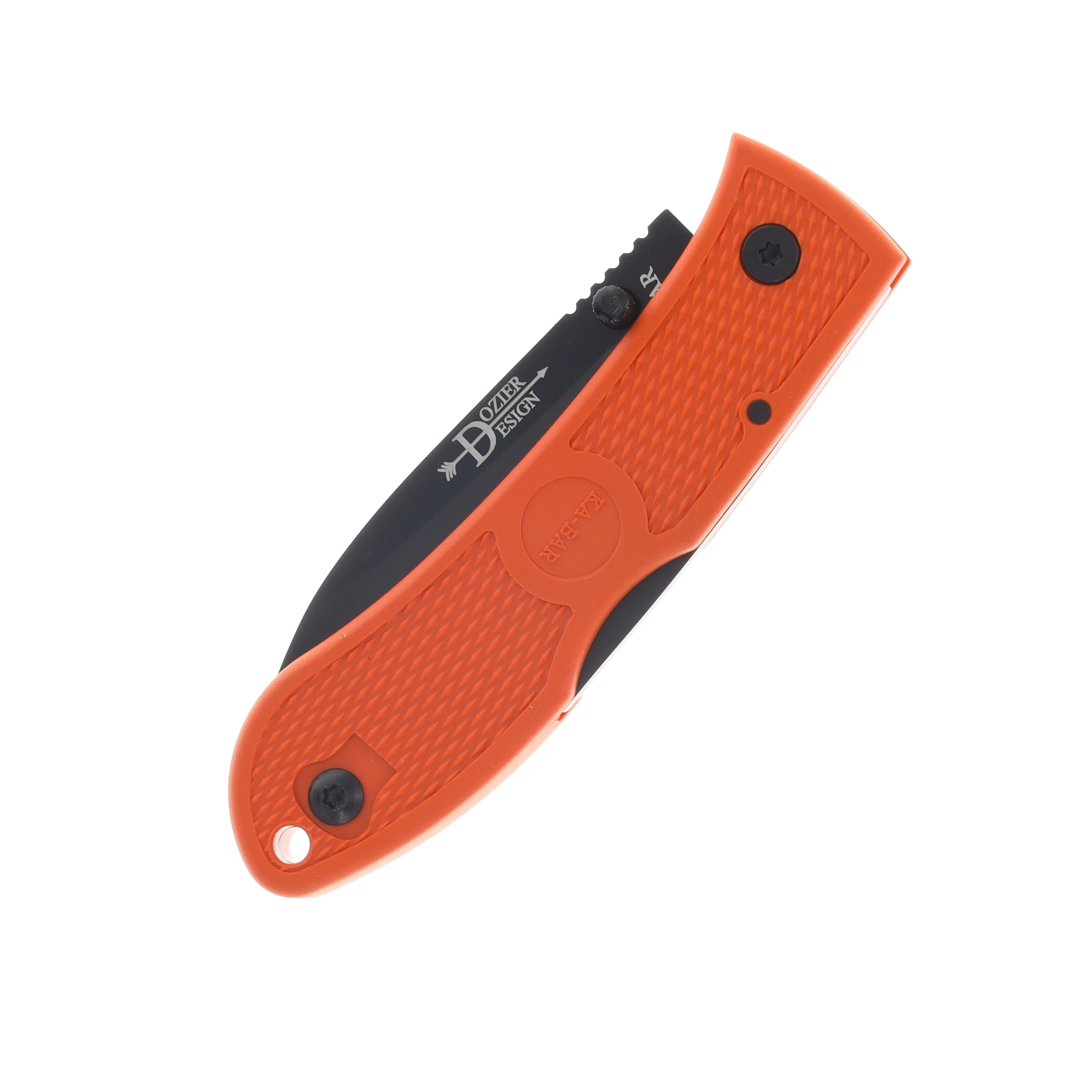 KA-BAR Dozier Hunter Blaze Orange Folding Knife 3in Drop Point Blade KA4062BO View 5