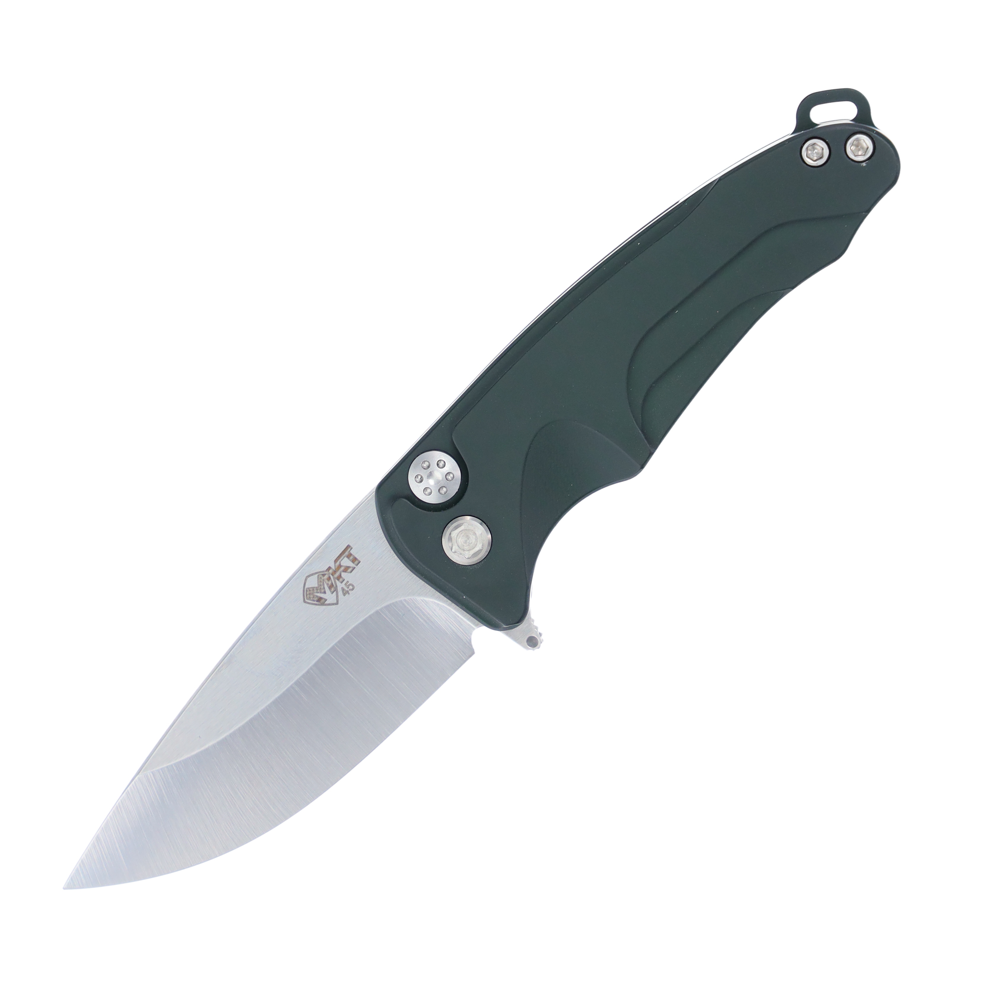 Medford Smooth Criminal Folding Knife Tumbled/Green and Satin MK039STQTSCS View 1