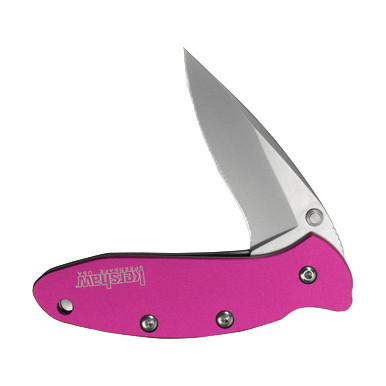 Kershaw Chive Pink Assisted Opening Folding Knife 1.9in Bead Blast Blade KS1600PINK View 3