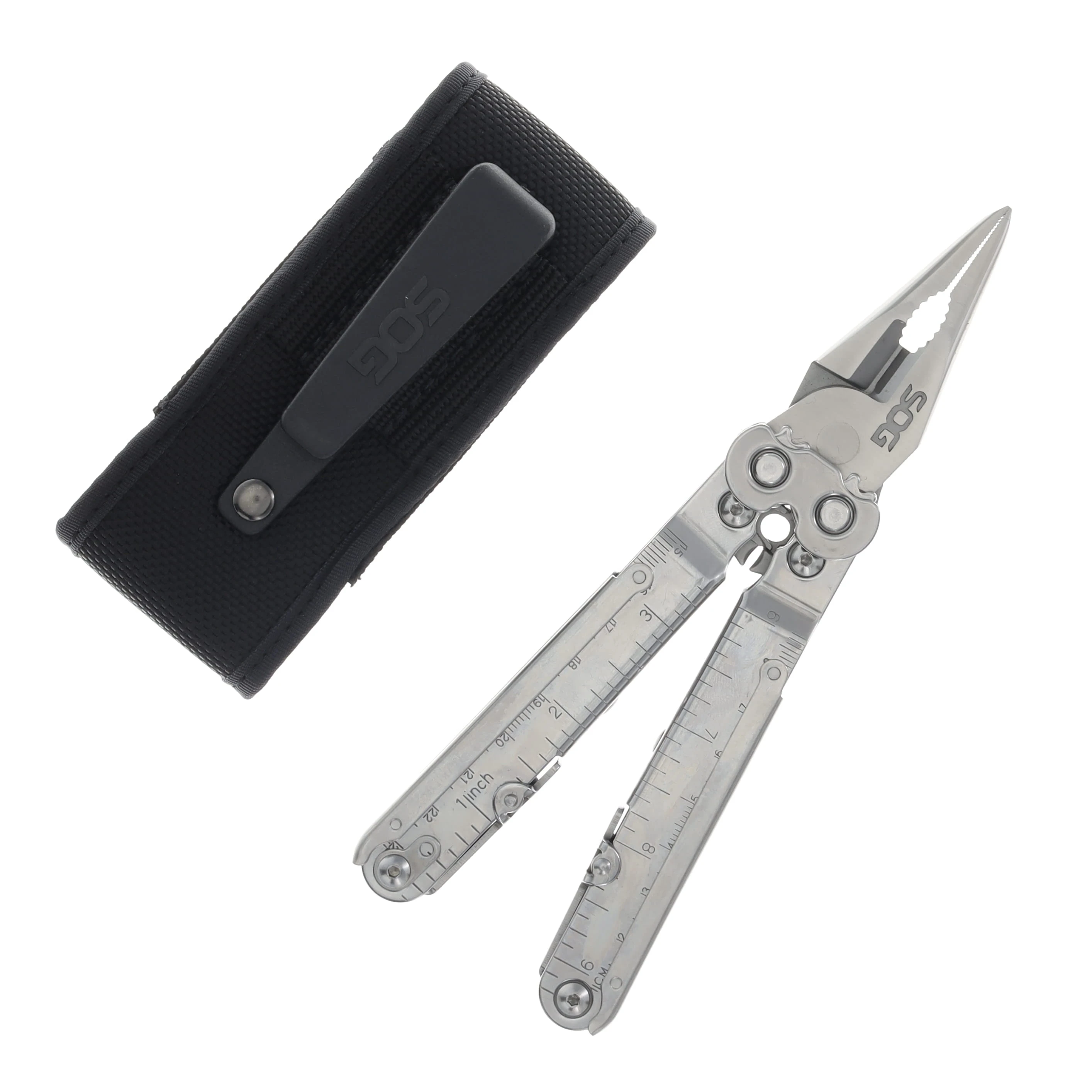 SOG PowerLock Multi-Tool Satin 18-in-1 with Nylon Sheath SOGS60 View 2