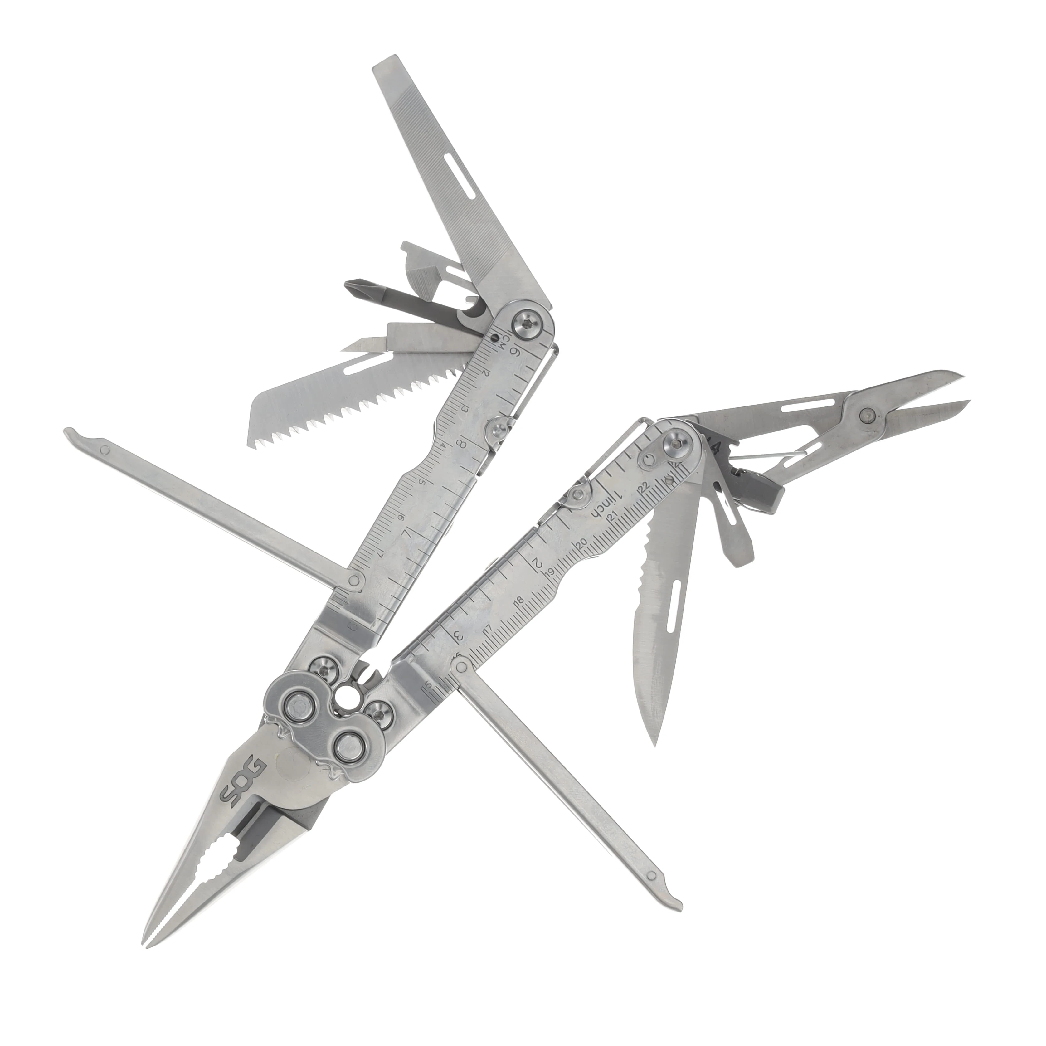 SOG PowerLock Multi-Tool Satin 18-in-1 with Nylon Sheath SOGS60 View 4
