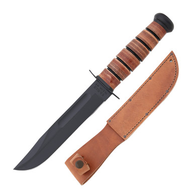 KA-BAR Single Mark Utility Knife Fixed Blade 7in Black Clip Point KA1320 View 1