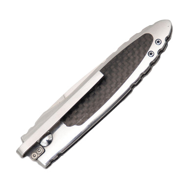 Bear & Son Bold Action Incognito Automatic Knife Black & Silver View 3