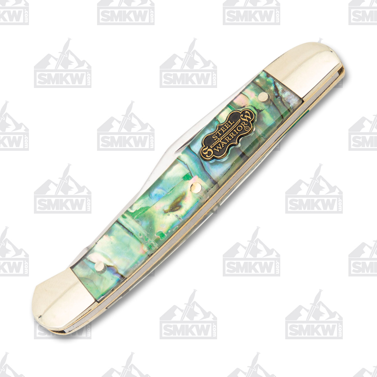 Frost Steel Warrior Copperhead Folding Knife Abalone Handle FRSW216AB View 3
