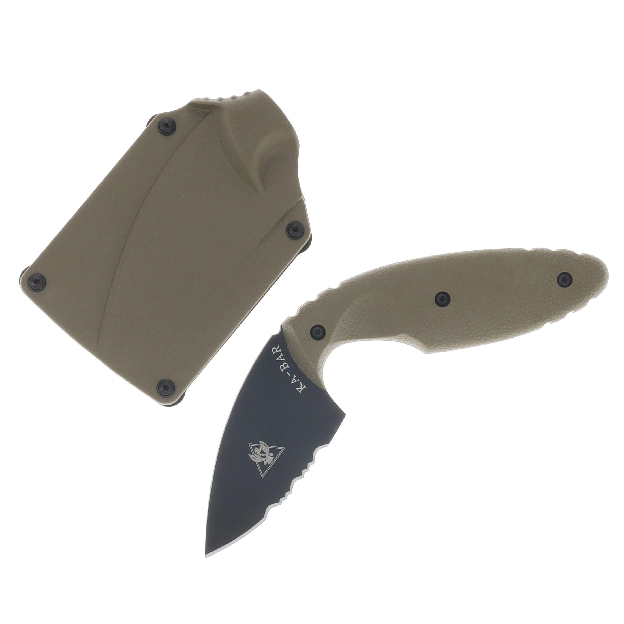 KA-BAR TDI Law Enforcement Fixed Blade Knife (Black Blade | Coyote Brown) KA1477CB View 1