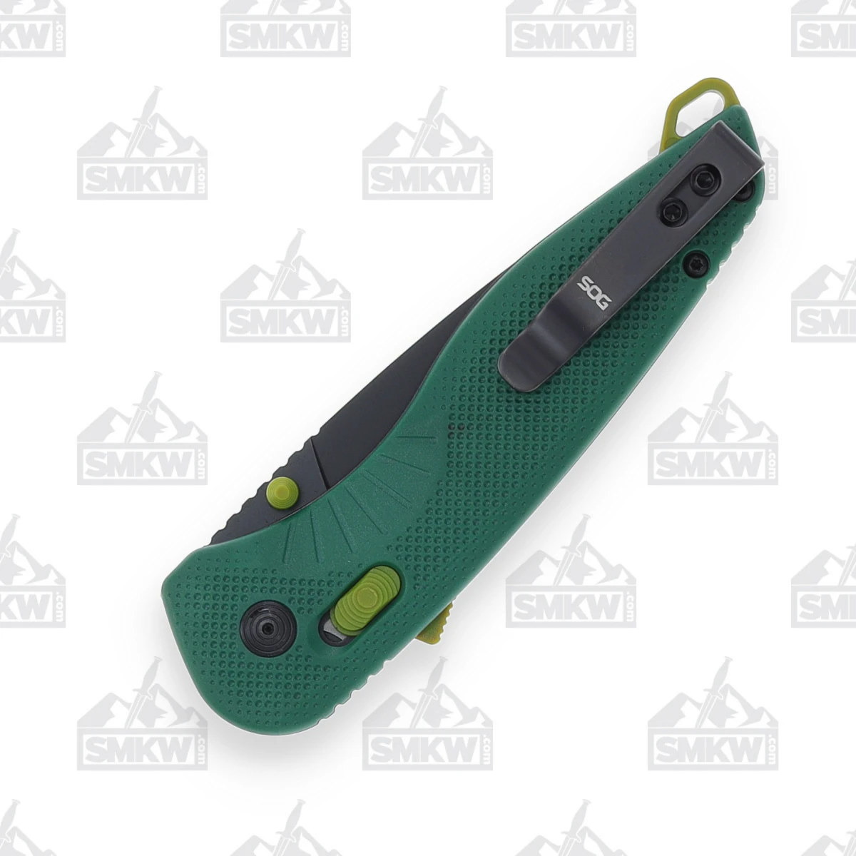 SOG Aegis AT Folding Knife Forest - Moss 3.13 Inch Plain Black Tanto SOG11411341 View 7