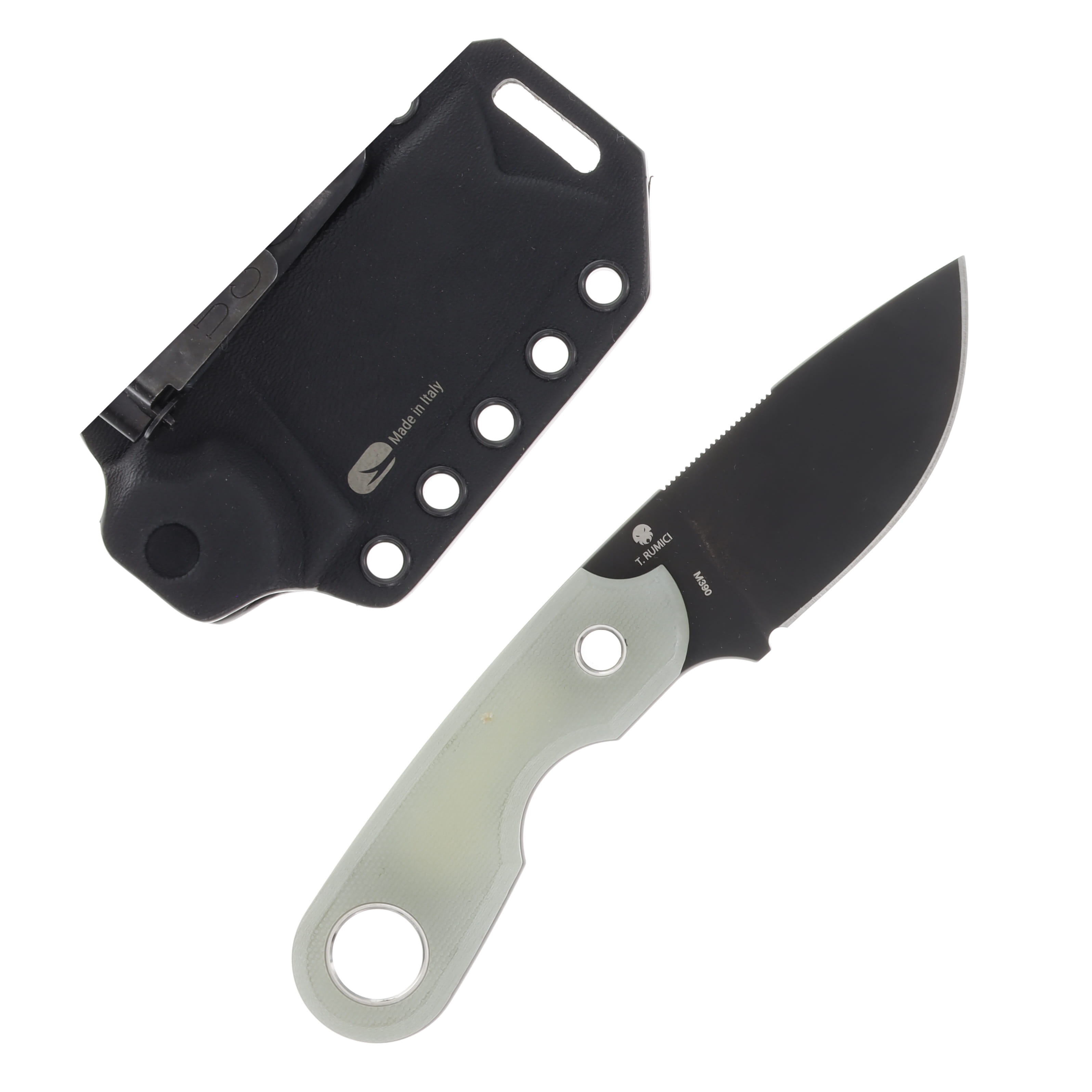 Viper Knives Berus 1 Fixed Blade Knife Jade G10 2.64in Black Drop Point VT4012DGJ View 2