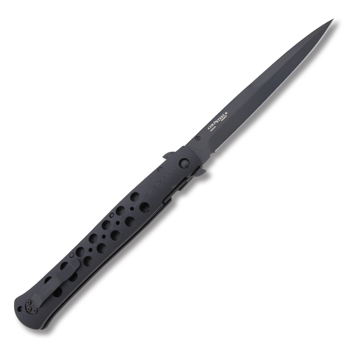Cold Steel Ti-Lite Folding Knife 6in Plain Black Spear Point CS26C6 View 2