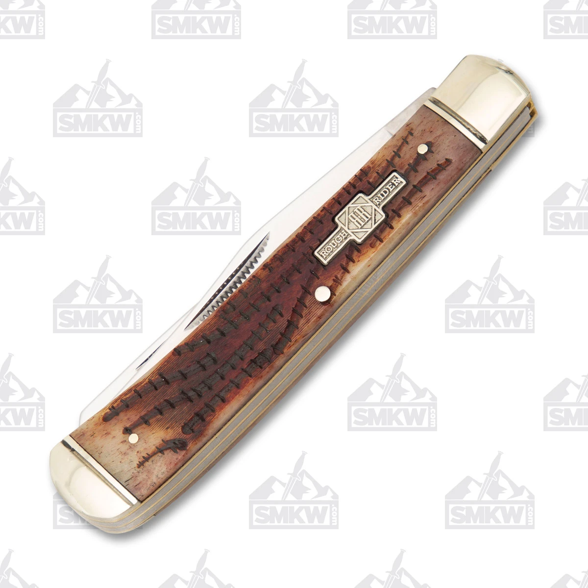 Rough Ryder Stag Bone Trapper Folding Knife RR154 View 3