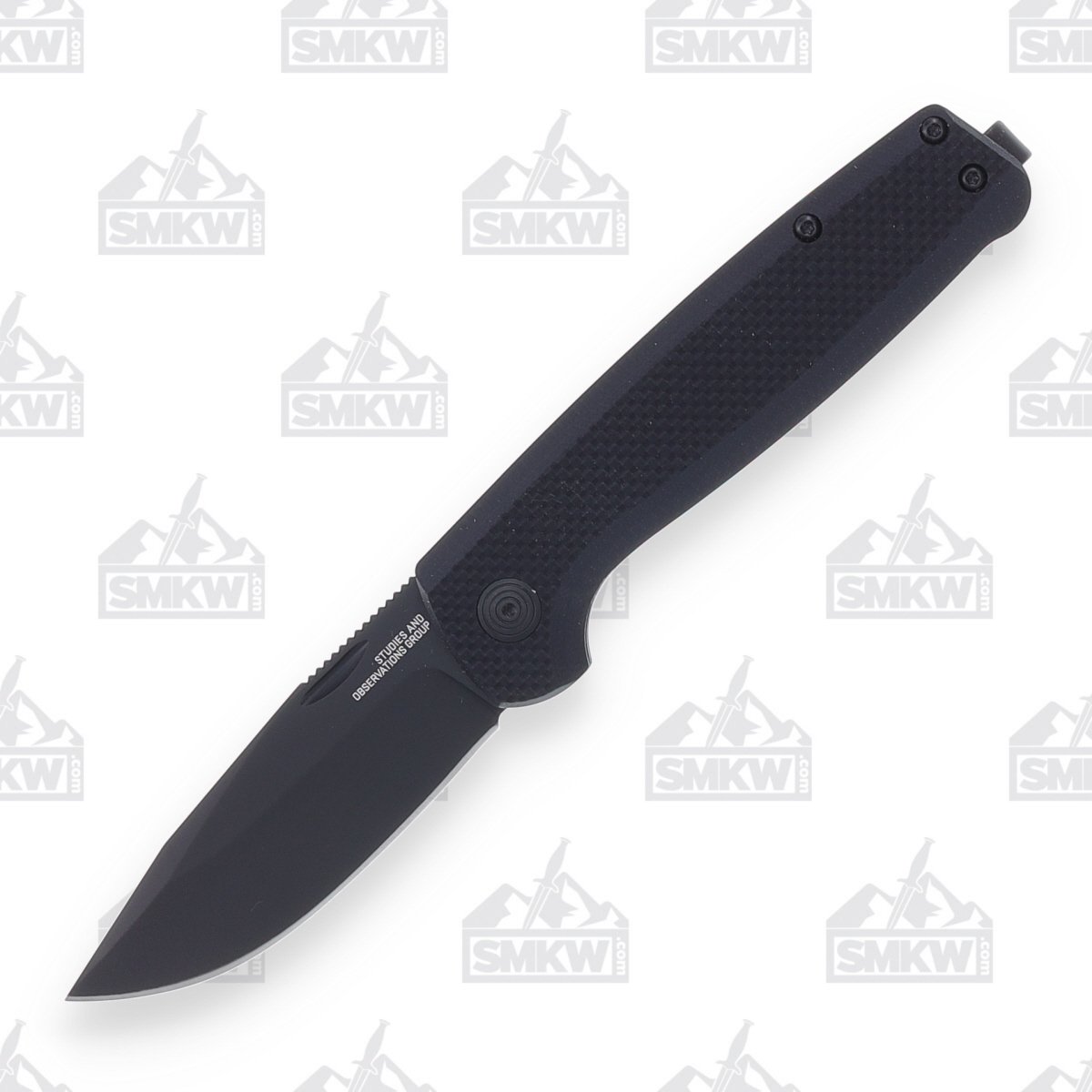 SOG Terminus SJ Folding Knife Blackout 2.9in TiNi Clip Point Blade SOGTM1005BX View 1