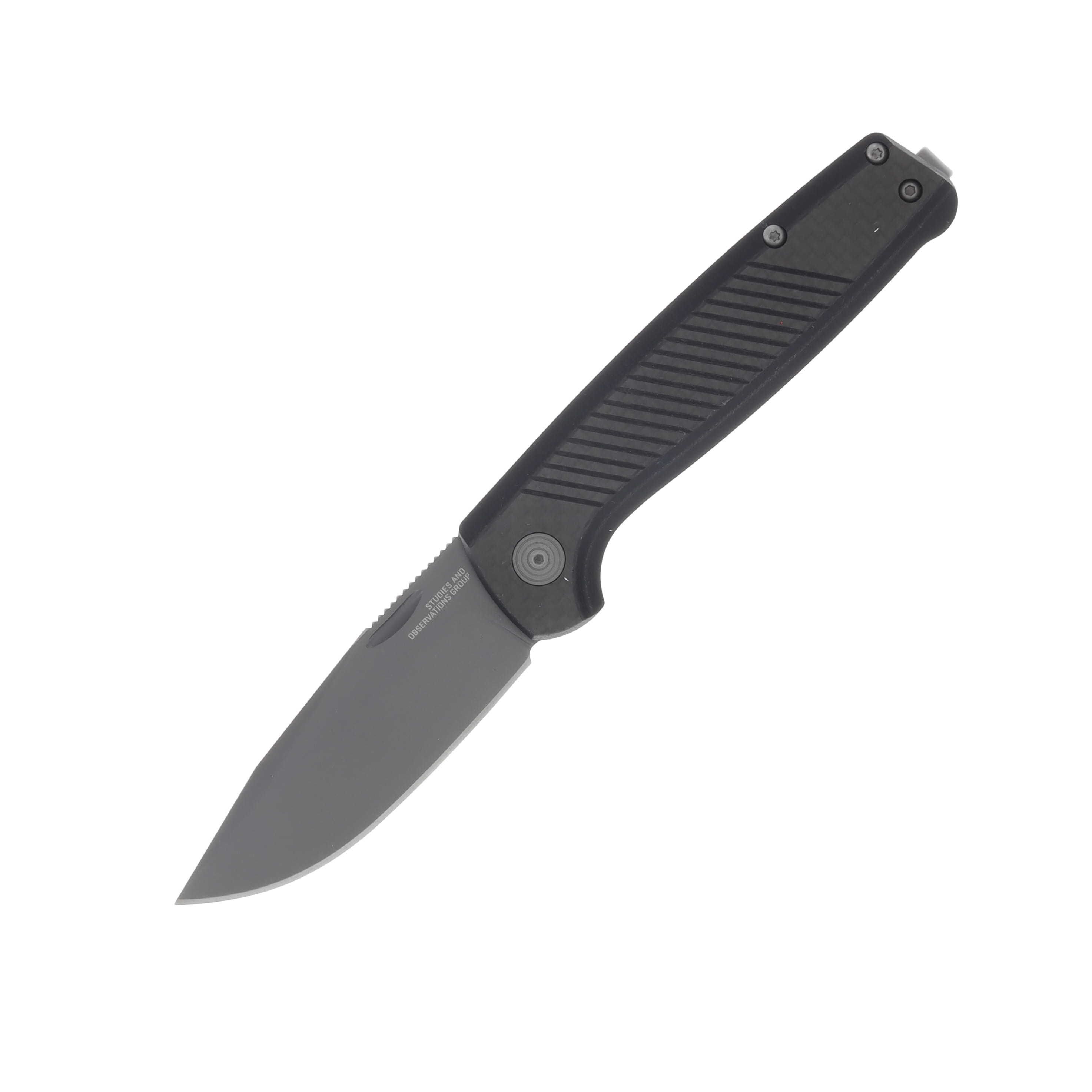 SOG Knives Terminus Sj Lte Carbon Graphite 2.9in Gray TiNi Clip Point Blade SOGTM1006BX View 1