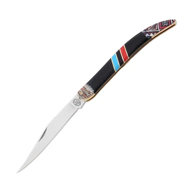 Frost Silverhorse Stoneworks Wild West Toothpick Folding Knife View 1