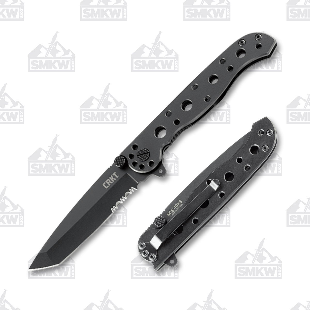 CRKT M16-10KS 3.06" 8Cr13MoV Half Serrated Tanto CRM1610KS View 1