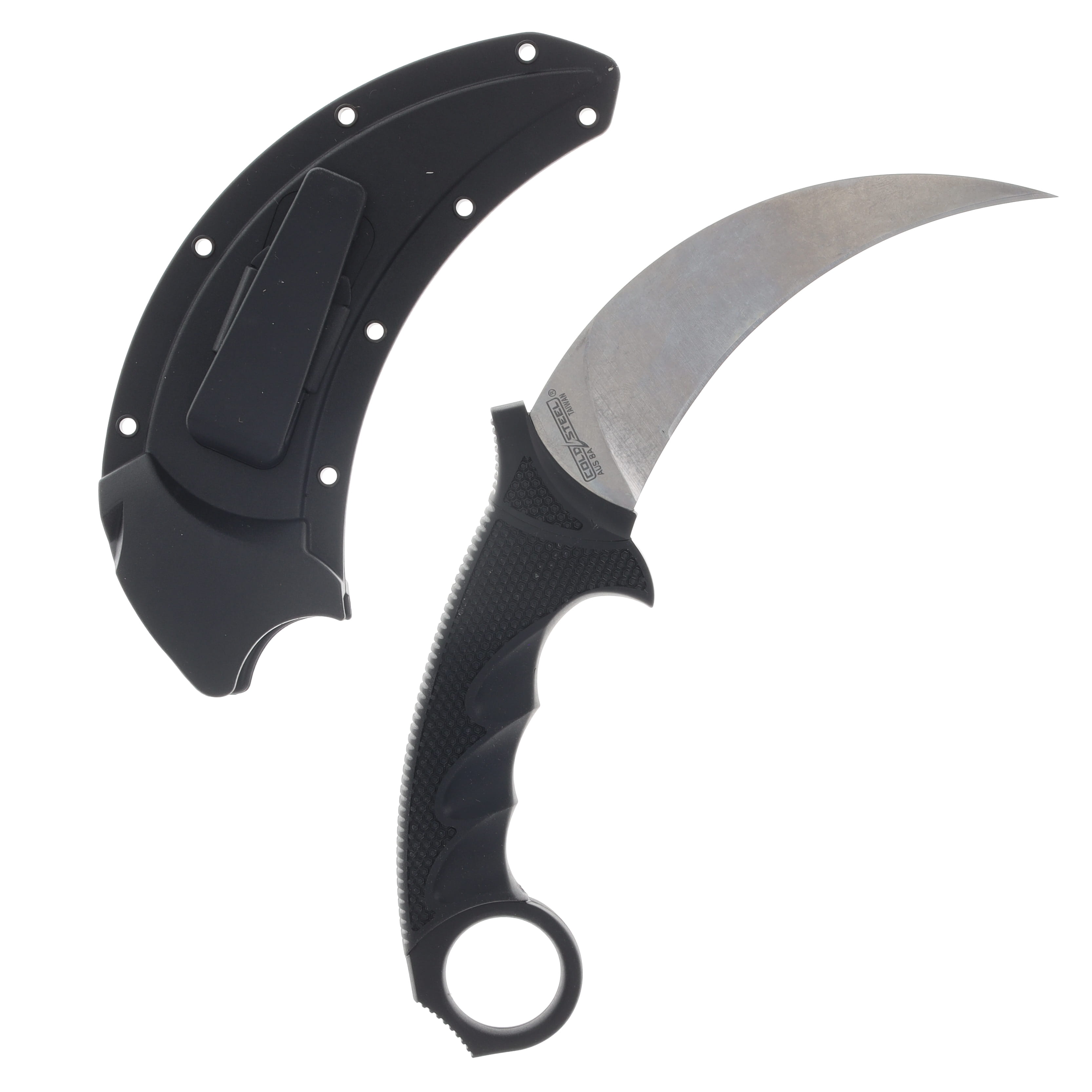 Cold Steel 49KST Steel Tiger Fixed Blade Karambit 4.75in Stonewash Blade CS49KST View 2
