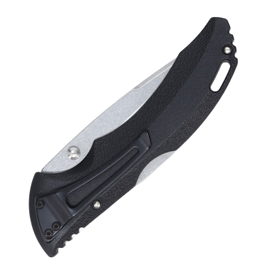 Buck 286 Bantam BHW Folding Knife Black 3.75in Plain Satin Drop Point Blade View 8