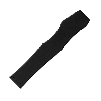 Marfione Custom Halo III OTF Automatic Knife Anodized Black - 2in Mirror Polished Tanto Plain View 4