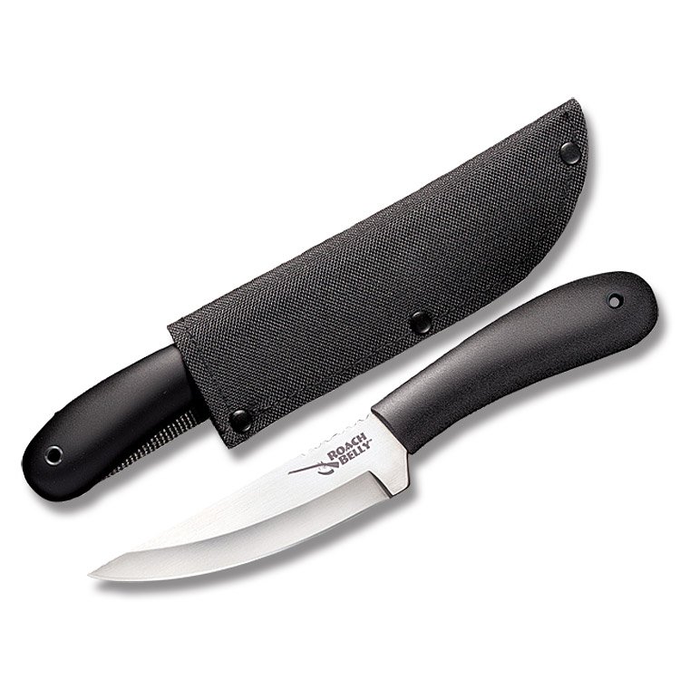 Cold Steel Roach Belly Fixed Blade Knife 4.5in Satin Upswept Blade CS20RBC View 1