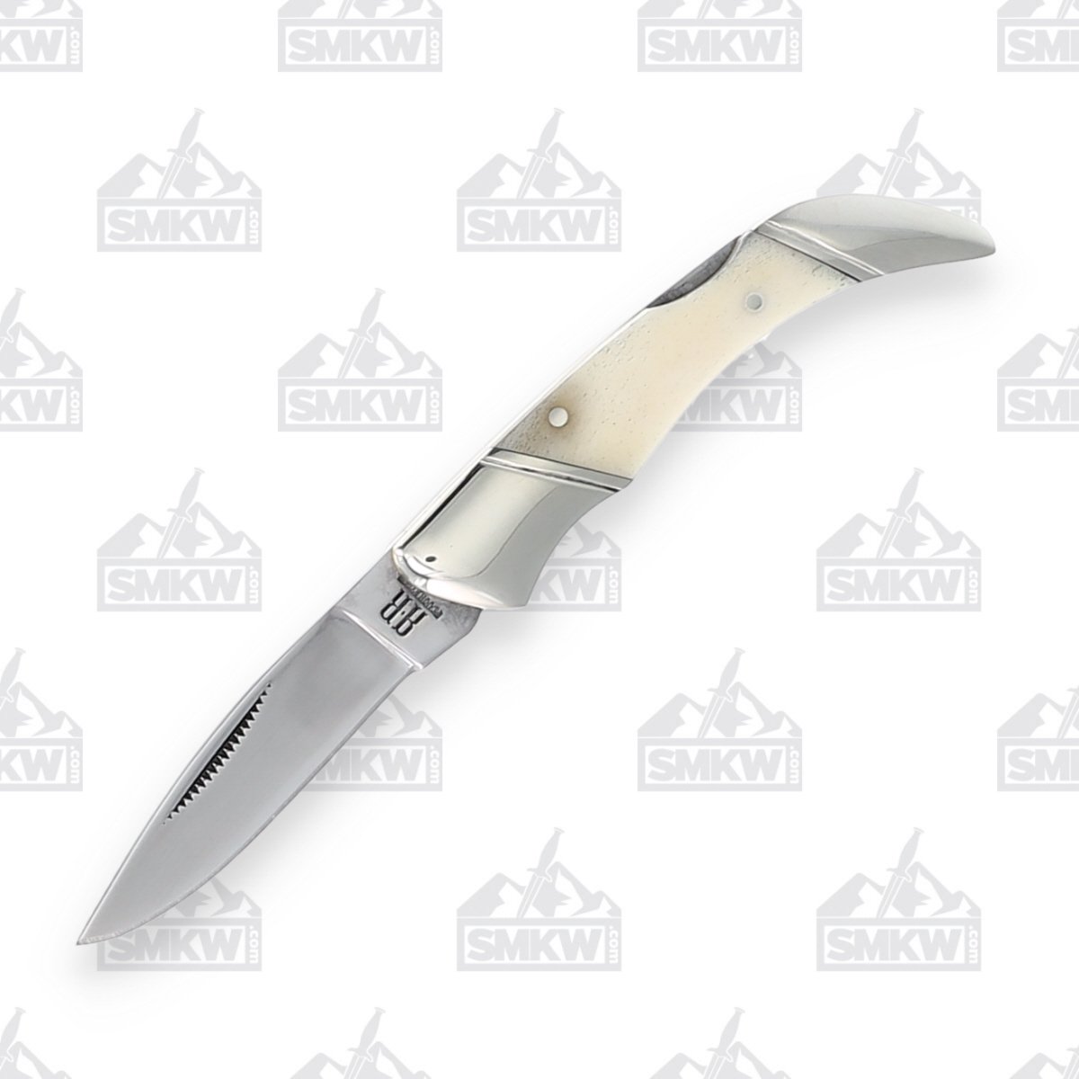 Rough Ryder White Smooth Bone Lockback Folding Knife RR137 View 1