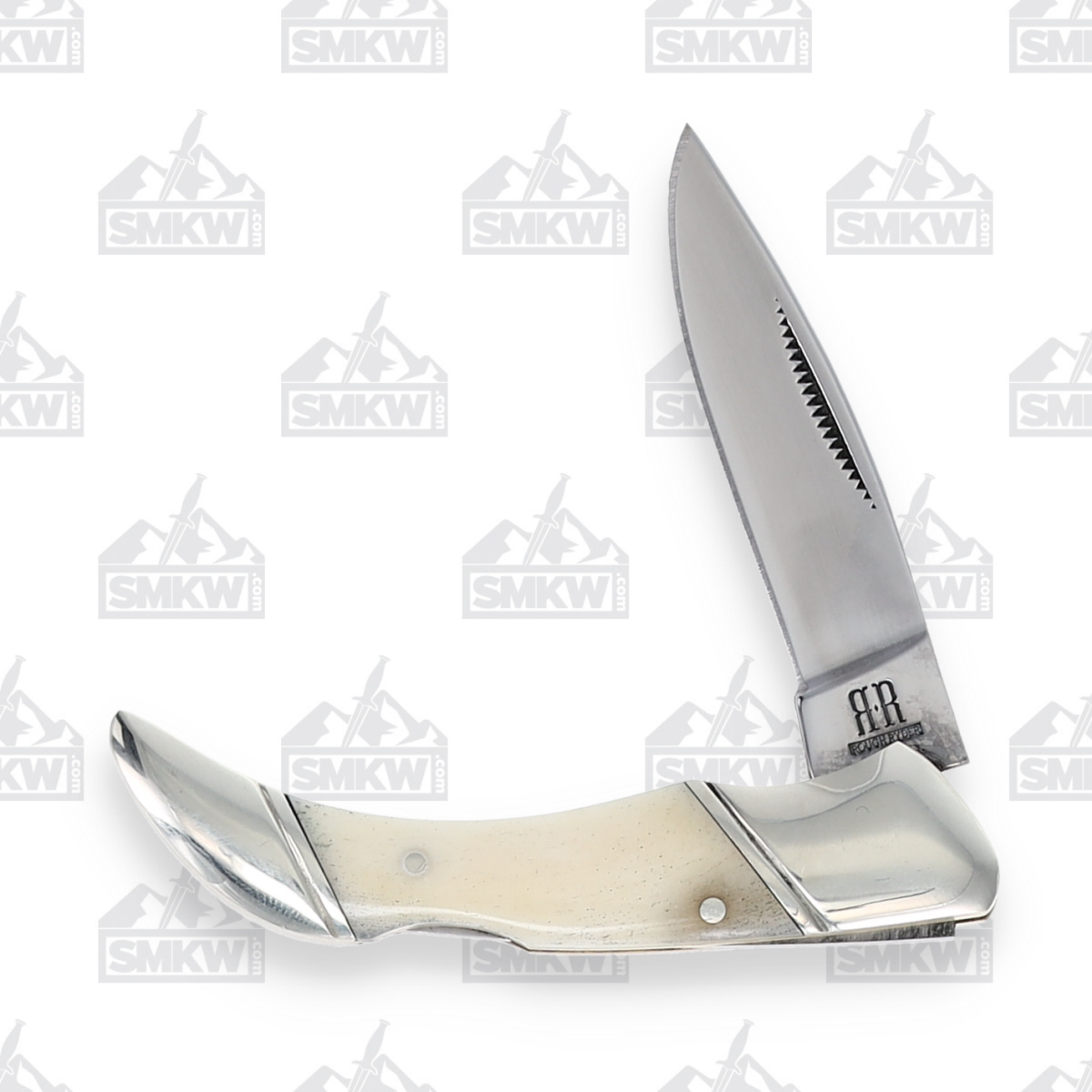 Rough Ryder White Smooth Bone Lockback Folding Knife RR137 View 5