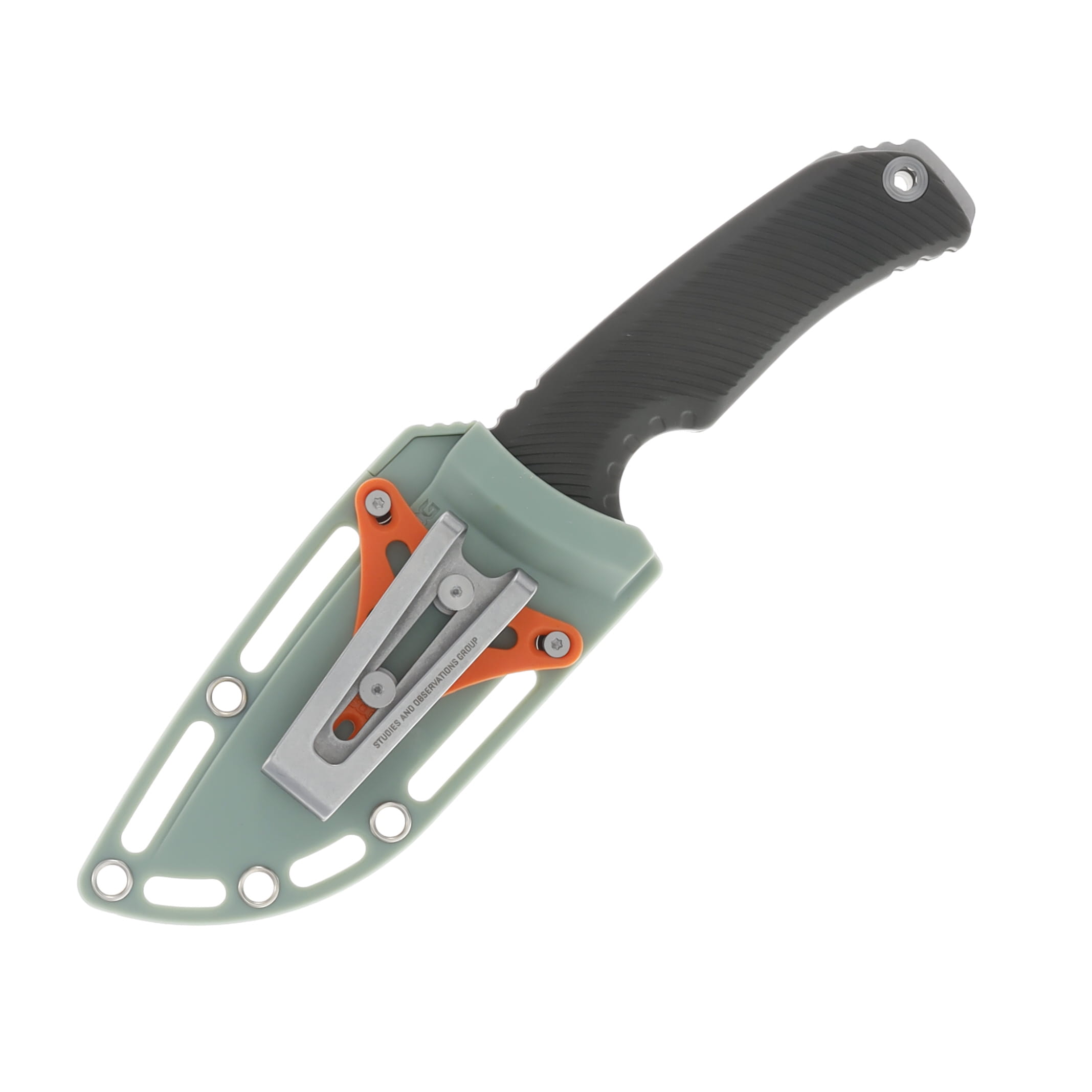 SOG Tellus Fx Fixed Blade Olive Drab 4.2in Clip Point Stonewashed Knife SOG17060141 View 4
