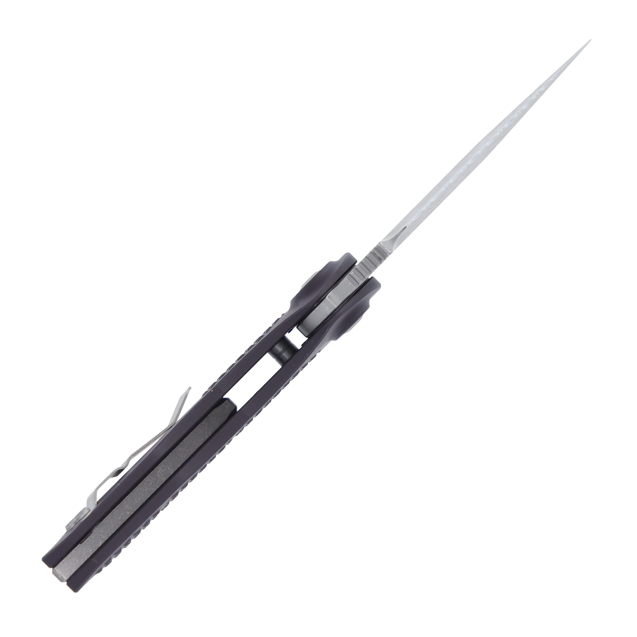 Microtech Stitch-A Out-the-Side Automatic Knife Serrated Apocalyptic M390MK/Fluted Black Aluminum AUMT16912AP View 9