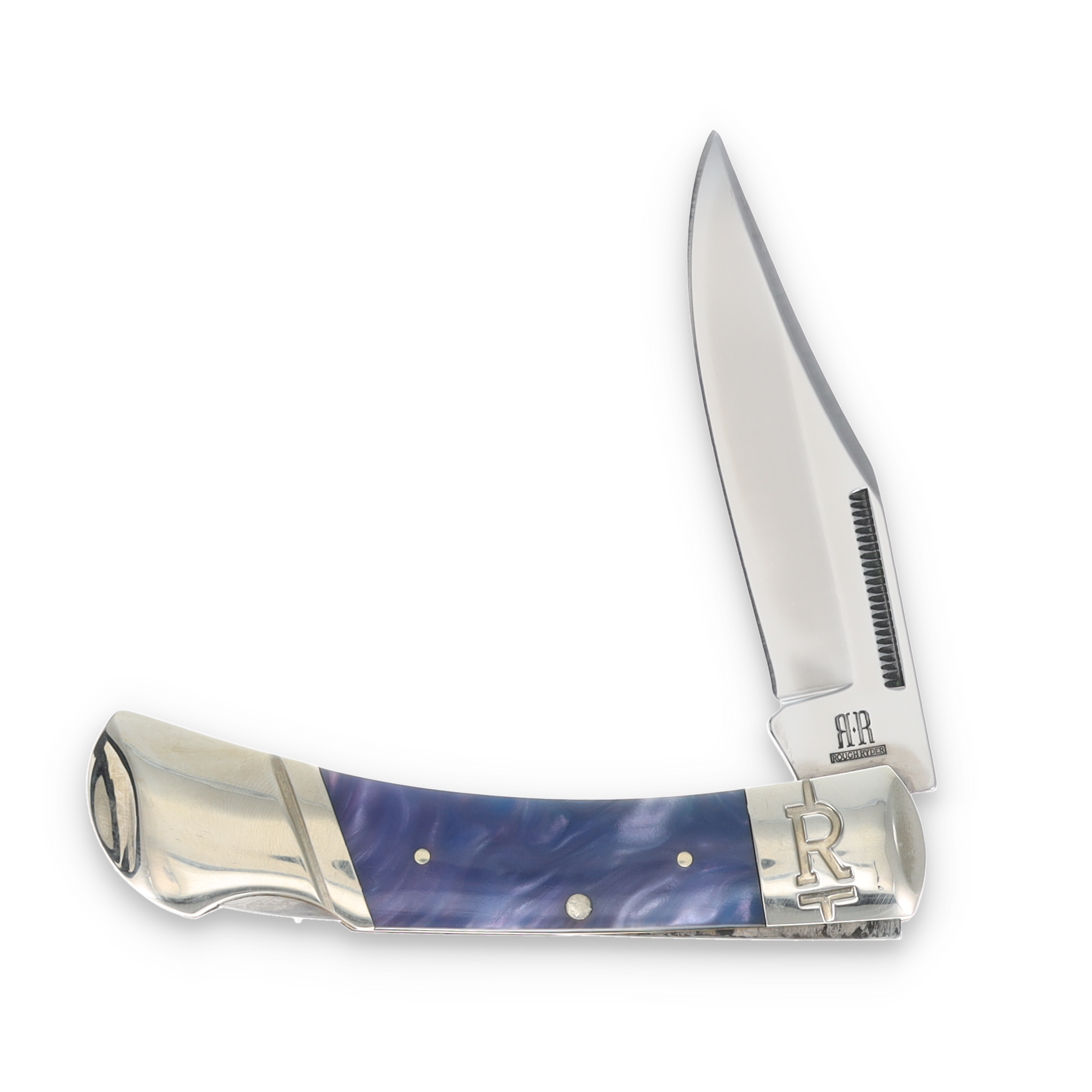 Rough Ryder Small Lockback Folding Knife Purple Swirl RR2149 View 3