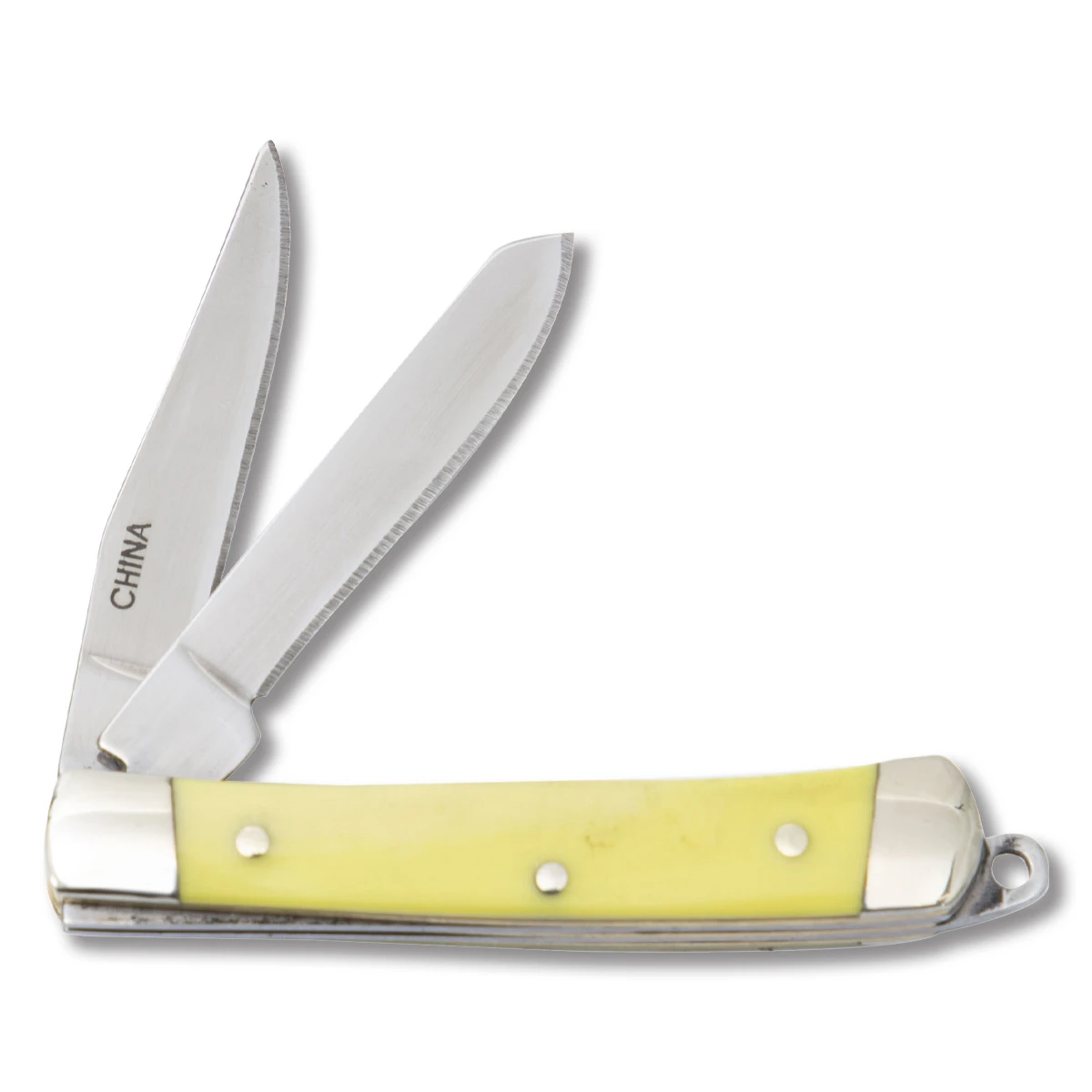 Rough Ryder Yellow Mini Trapper Folding Knife RR804 View 3