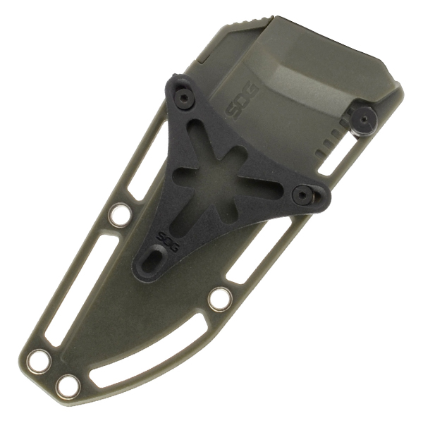SOG Trident FX Fixed Blade OD Green 4.2in Plain TiNi Coated Tanto SOG17120357 View 4
