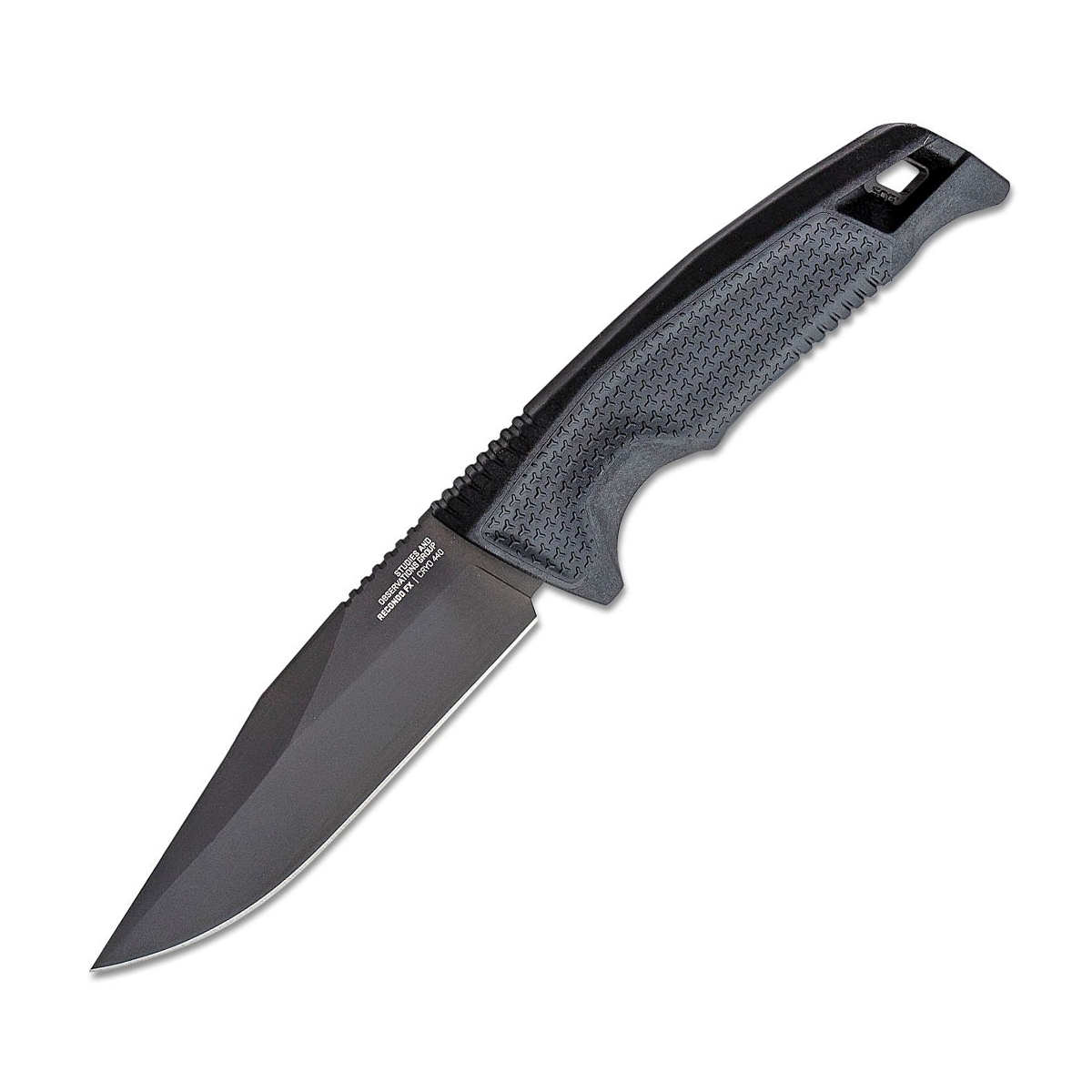 SOG Recondo FX Fixed Blade Black 4.61in Plain Clip Point Knife SOG17220157 View 2