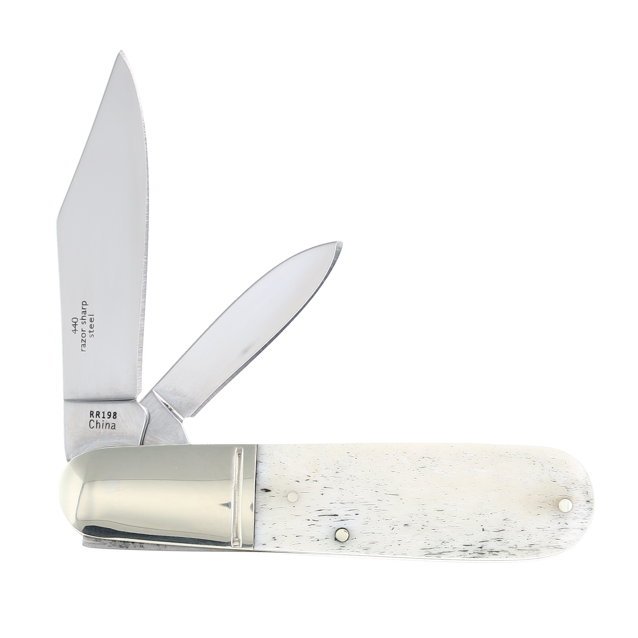 Rough Ryder White Smooth Bone Barlow Folding Knife RR198 View 2