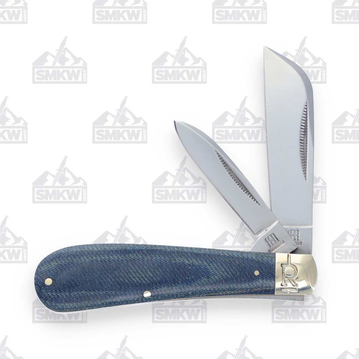 Rough Ryder Denim Micarta T10 Carbon Half Hawk Folding Knife RR2186 View 1