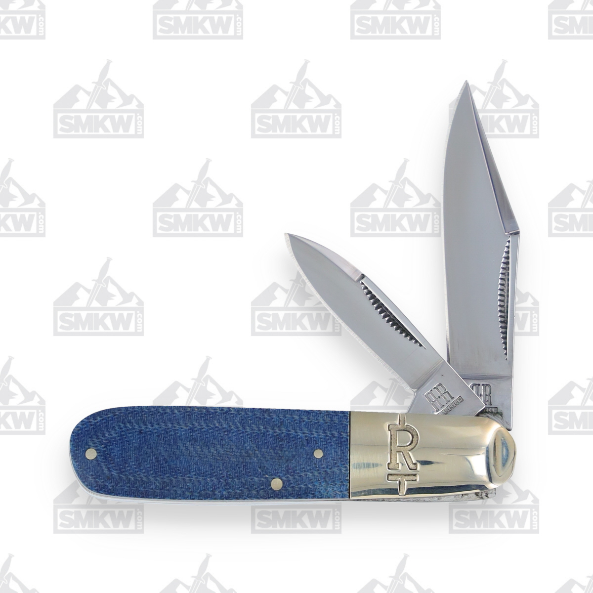 Rough Ryder Denim Micarta T10 Carbon Barlow Folding Knife RR2191 View 2