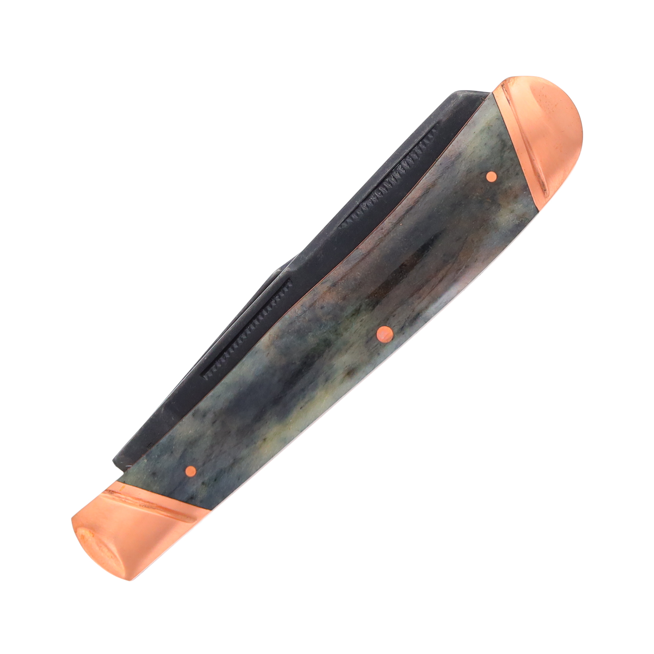 Rough Ryder Copper Black Smooth Bone Trapper RR1584 - Smoky