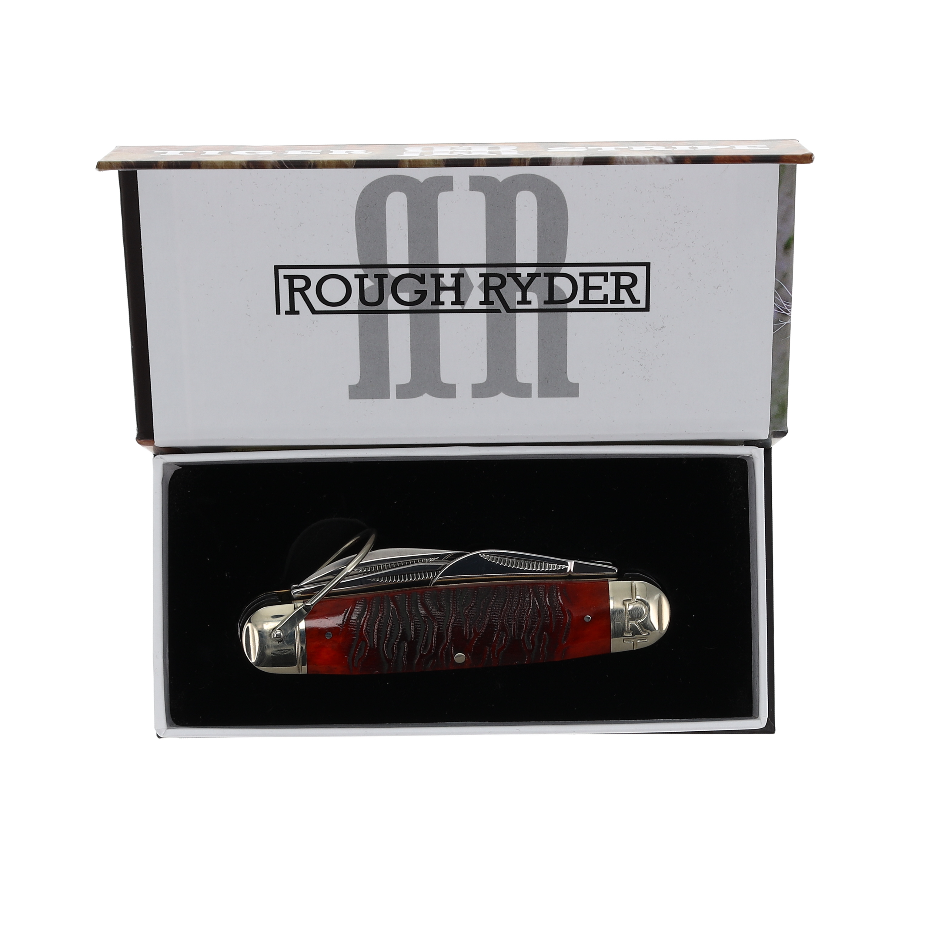 Rough Ryder Tiger Stripe Scout Knife RR2220 View 8