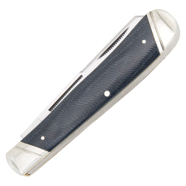 Rough Ryder Trapper Folding Knife Denim Micarta RR2182 View 3