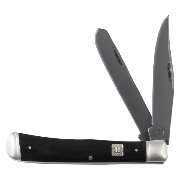 Rough Ryder Black G-10 Trapper Folding Knife RR1570 View 1