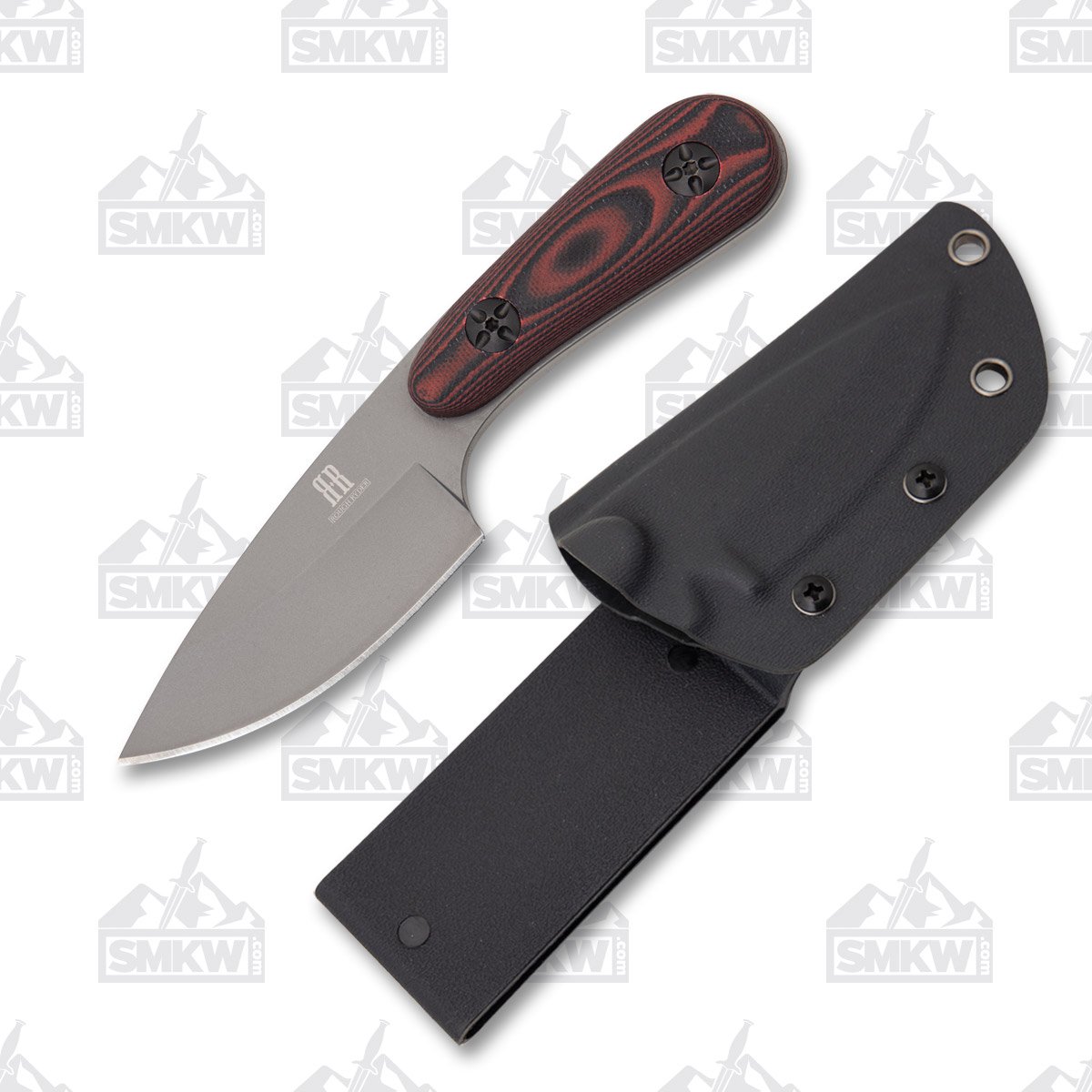 Rough Ryder Fixed Blade Knife Red and Black G-10 RR2163 View 1