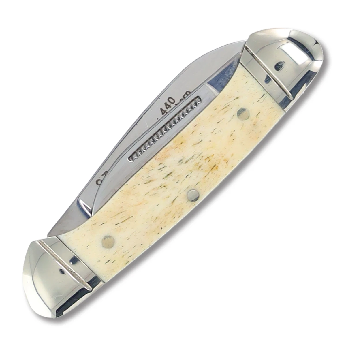 Rough Ryder White Smooth Bone Mini Canoe Folding Knife RR055 View 4
