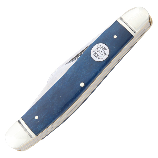 Rough Ryder Blue Smooth Bone Stockman Folding Knife RR1954 View 2