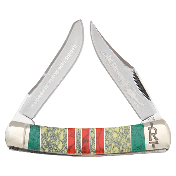 Rough Ryder Vietnam Brotherhood Moose Folding Knife RR1832 View 1