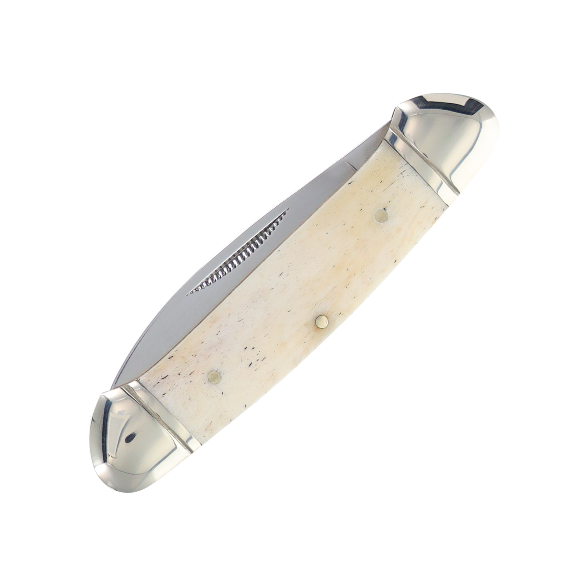 Rough Ryder White Smooth Bone Canoe Folding Knife RR045 View 4
