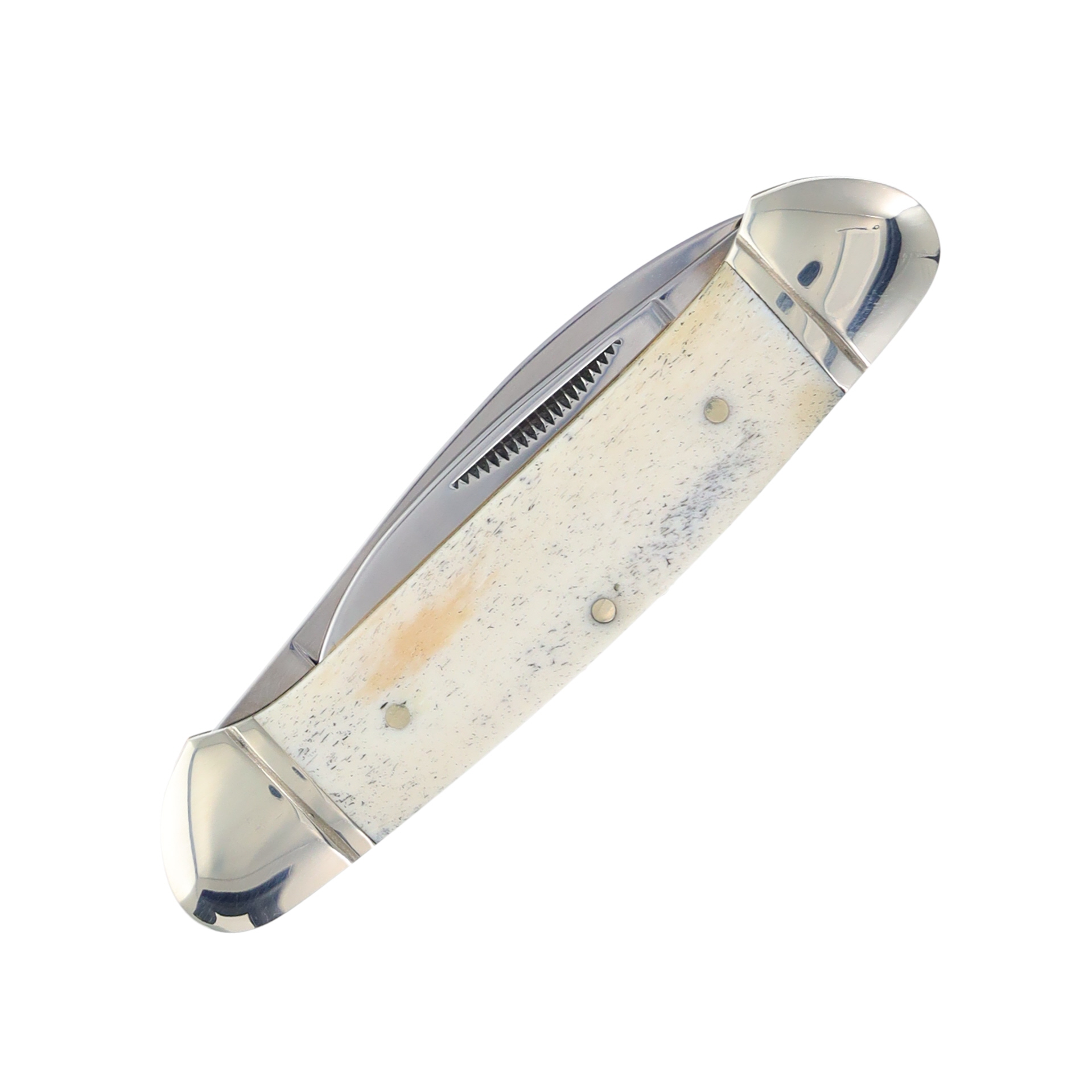 Rough Ryder White Smooth Bone Canoe Folding Knife RR045 View 3