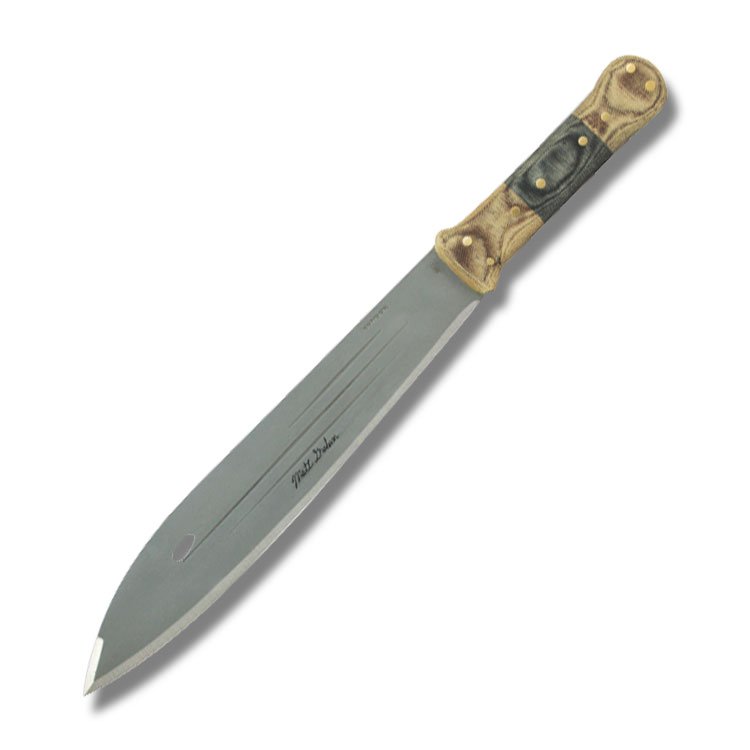 Condor Primitive Bush Machete 12in Bead Blast Carbon Steel Blade CTK390212 View 1
