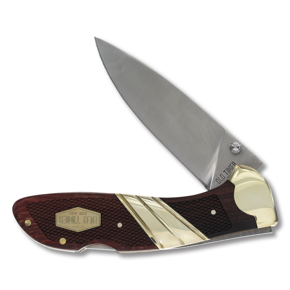 Old Timer Textured Wood Large Lockback SCT32 View 3
