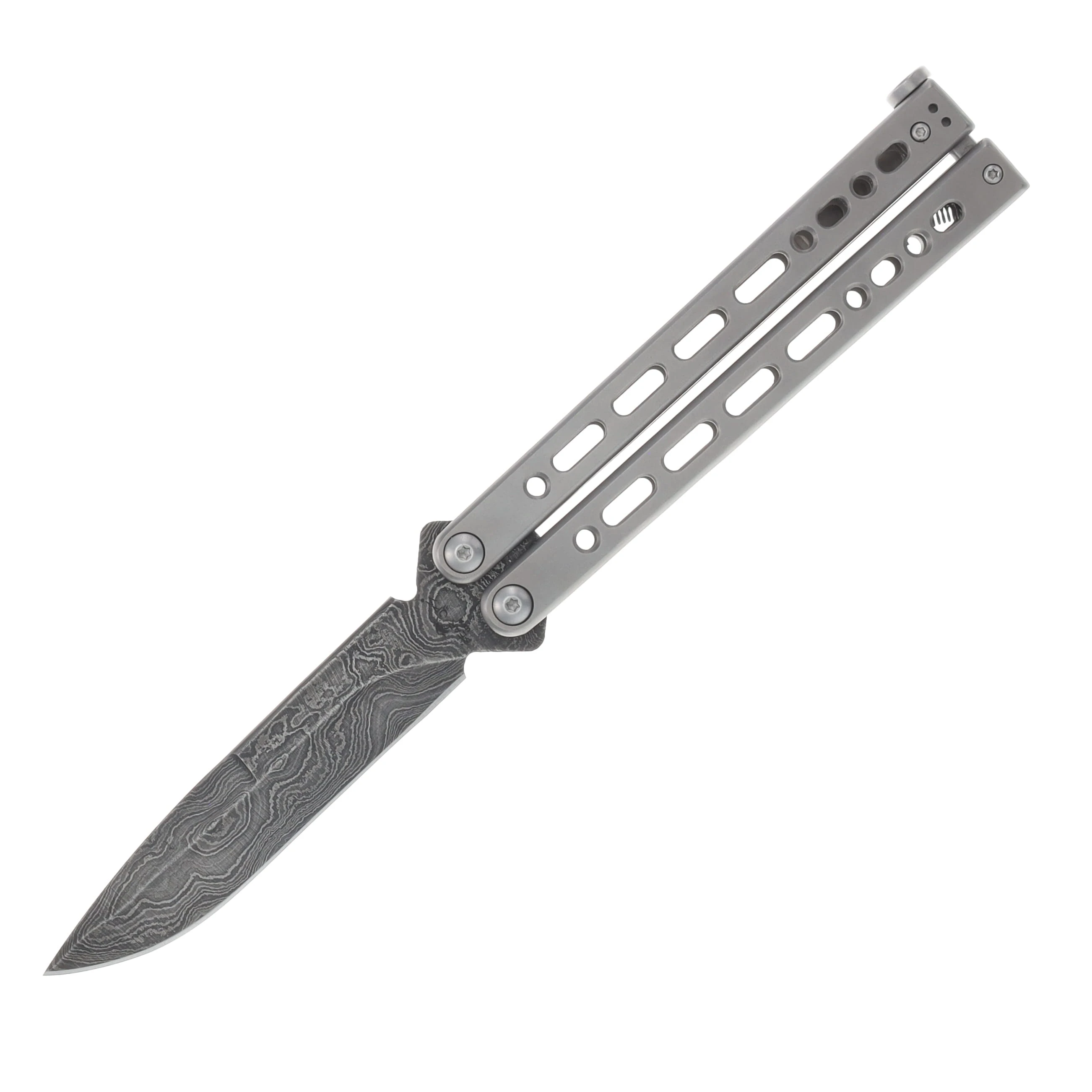 Bear & Son Bear Song VIII Balisong Damascus BRB820SSLD View 2