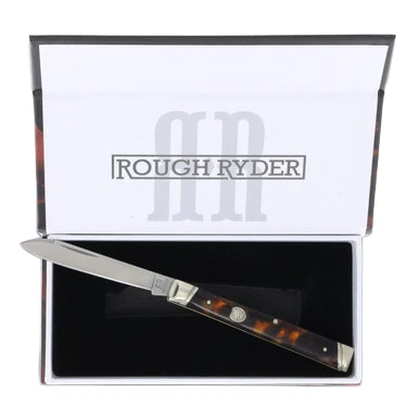 Rough Ryder Synthetic Tortoise Shell Doctor's Folding Knife RR2438 View 11